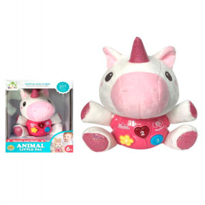 7625 - PELUCHE UNICORNIO CON LUZ Y SONIDO