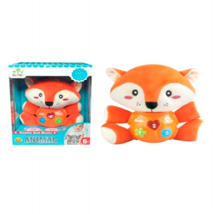 7610 - PELUCHE ZORRITO CON LUZ Y SONIDOS