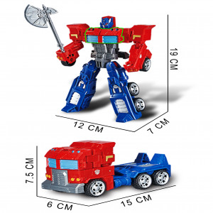 TR02 - ROBOT TRANSFORMABLE EN CAMION ROJO
