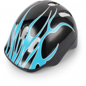 PA15 - CASCO PROTECTOR PAR PATINAR - CELESTE/NEGRO