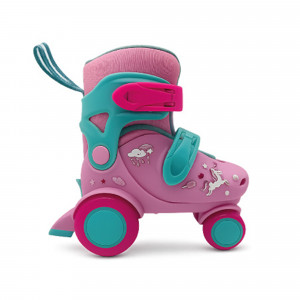 PA05 M - PATÍN 4 RUEDAS EXTENSIBLE TALLE M ROSA
