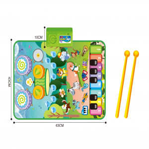 AM12 - ALFOMBRA MUSICAL DE TELA ANIMALES