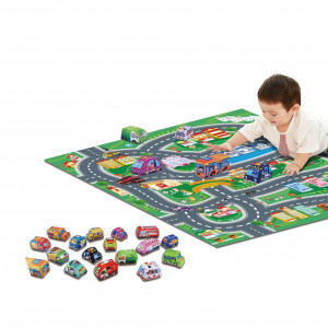 AM81 - ALFOMBRA CON COCHECITOS DE TELA