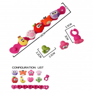 BJ38 - BRAZALETE Y ANILLO CON PINS