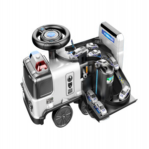 CM61- 2 EN 1 PATA PATA Y ESTACIÓN DE POLÍCIA