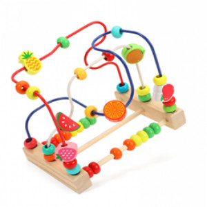 MA74 - LABERINTO DE  CUENTAS DE MADERA