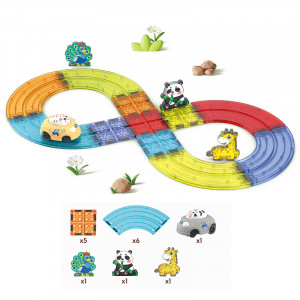 MT70 - PISTA MAGNETICA CON ANIMALES Y AUTITOS
