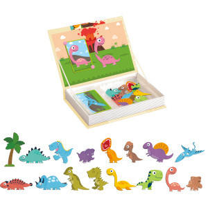 RM01 - ROMPECABEZAS MAGNETICO LIBRO DINOSAURIOS
