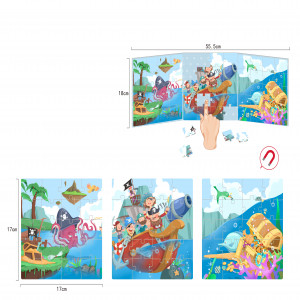 RM10 - ROMPECABEZAS MAGNETICO PIRATAS