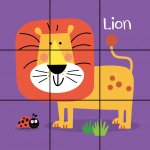 RP92 - BLOQUES ROMPECABEZAS 6 EN 1 ANIMALES DE LA SELVA