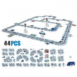 TA41 - PISTA ROMPECABEZAS 2 EN 1 POLICIA