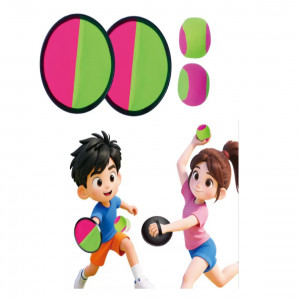 SP80 - SET DE RAQUETAS Y PELOTA DE VELCRO