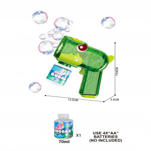 BU31 - PISTOLA DE BURBUJAS DINOSAURIO