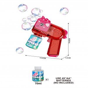 BU33 - PISTOLA DE BURBUJAS UNICORNIO