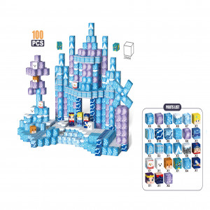 MN10 - CUBOS MAGNÉTICOS CASTILLO DE NIEVE