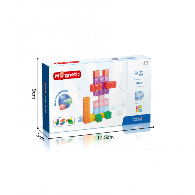 MT08 - BLOQUES MAGNÉTICOS DE COLORES TRANSPARENTES